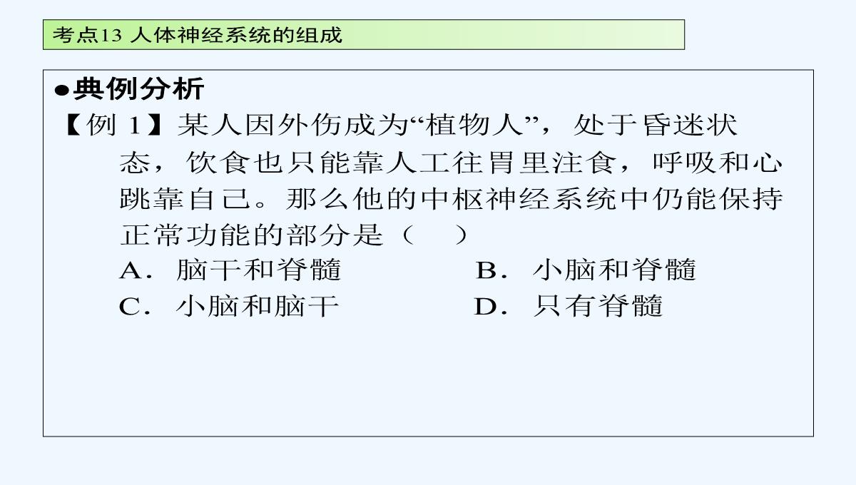 广东省2017届中考生物-第四章节-考点13-人体神经系统的组成温习讲义PPT模板_03