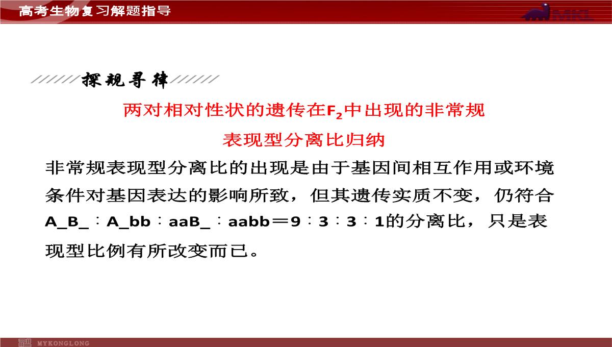 高考专题复习专题4---第3讲--遗传的基因规律、伴性遗传及人类遗传病与优生PPT模板_39