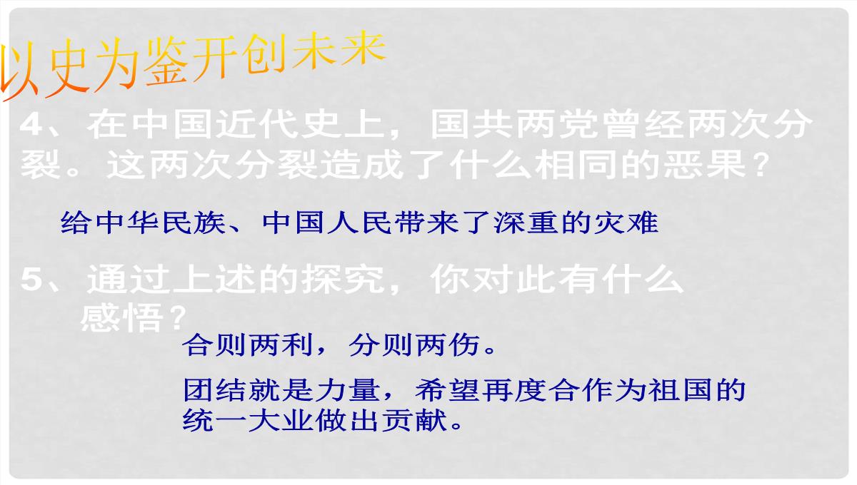 山东省胶南市六汪镇中心中学八年级历史上册《人民解放战争的胜利》复习课件PPT模板_15