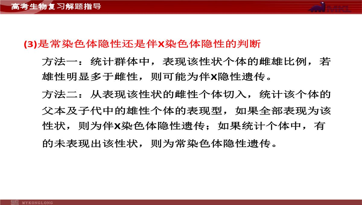 高考专题复习专题4---第3讲--遗传的基因规律、伴性遗传及人类遗传病与优生PPT模板_53