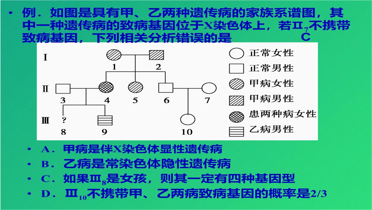 高三人教伴性遗传(共47张PPT)PPT模板_35