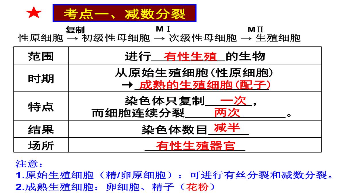 高三一轮复习生物课件：第11讲减数分裂和受精作用PPT模板_05