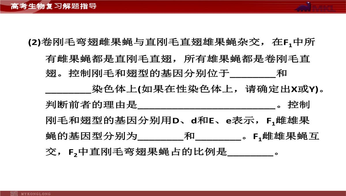 高考专题复习专题4---第3讲--遗传的基因规律、伴性遗传及人类遗传病与优生PPT模板_45