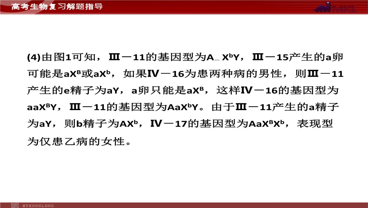 高考专题复习专题4---第3讲--遗传的基因规律、伴性遗传及人类遗传病与优生PPT模板_24