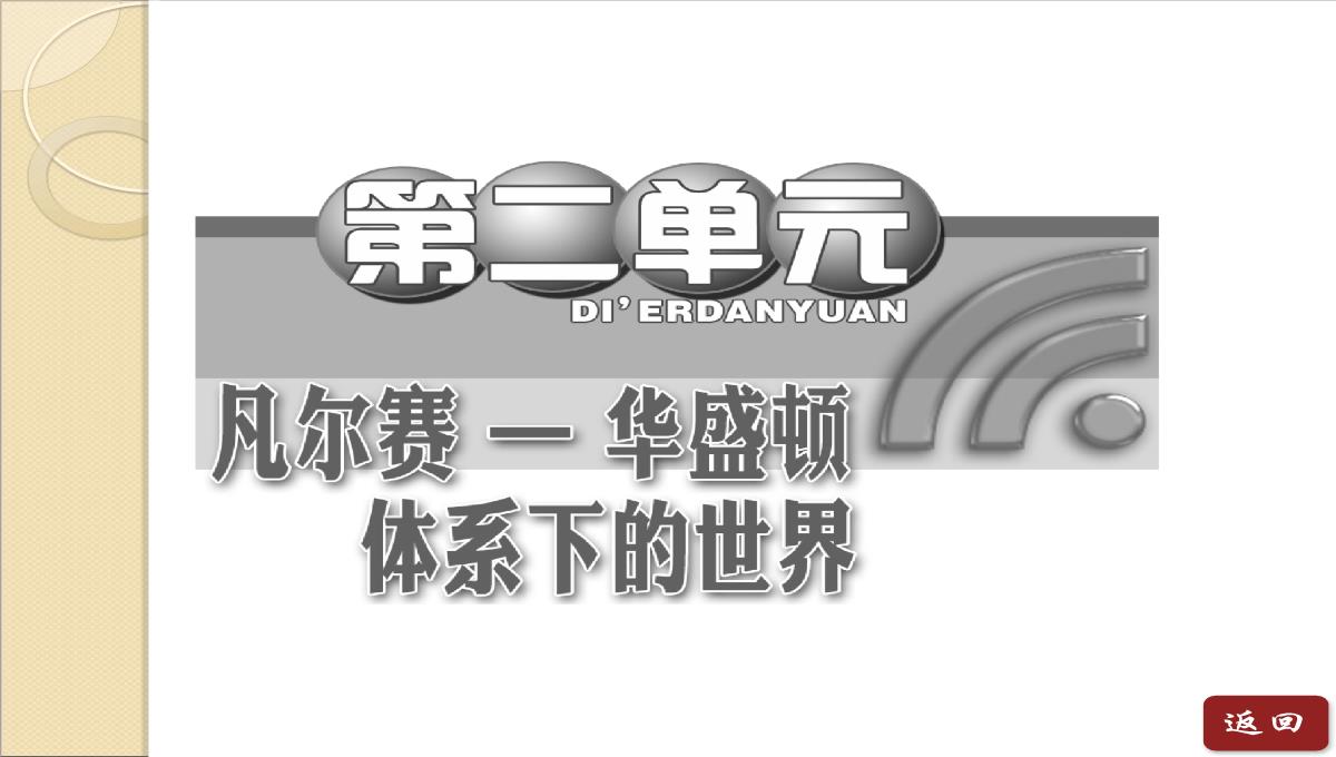 2014年高二历史同步课件：-第二单元《第2课-凡尔赛体系与国际联盟》(人教版选修3)PPT模板_02