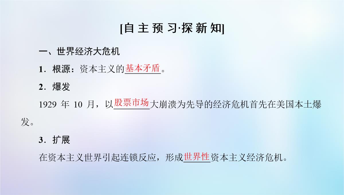 2018秋高中历史-专题6-罗斯福新政与当代资本主义-一-“自由放任”的美国课件-人民版必修2PPT模板_03