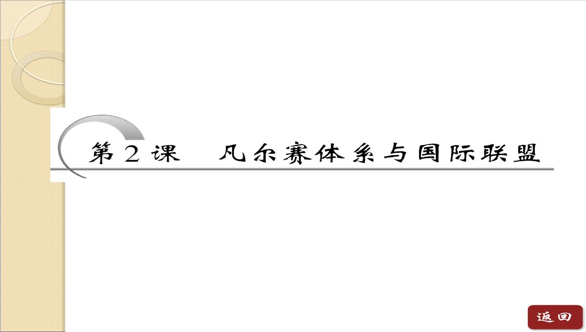 2014年高二历史同步课件：-第二单元《第2课-凡尔赛体系与国际联盟》(人教版选修3)PPT模板_03