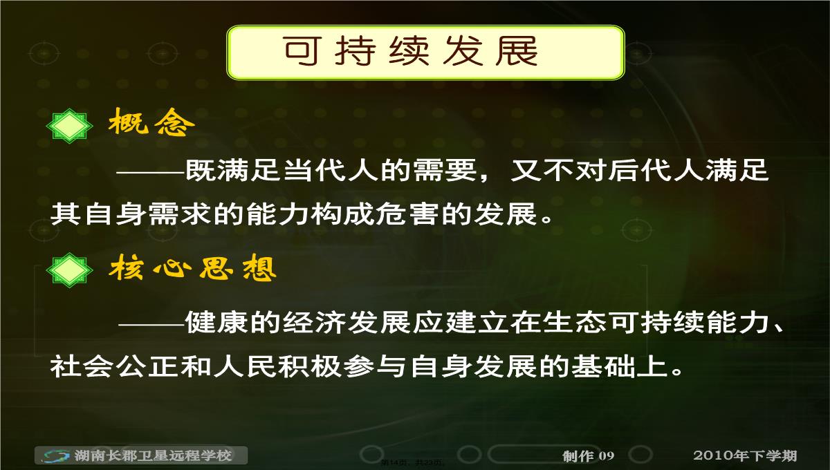 高二地理《人地关系思想的演变-可持续发展的基本内涵》(课件)PPT模板_14