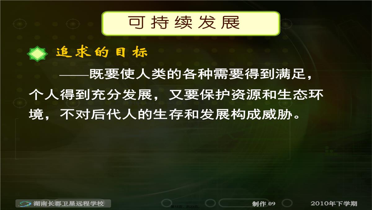 高二地理《人地关系思想的演变-可持续发展的基本内涵》(课件)PPT模板_15