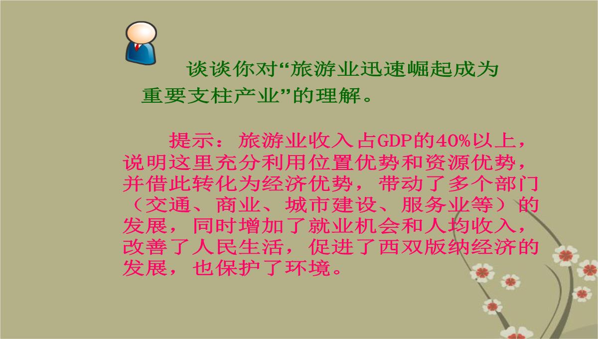 吉林省双辽市向阳乡中学八年级地理下册-第七章-第二节《西南边陲的特色旅游区—西双版纳》课件-新人教版PPT模板_39