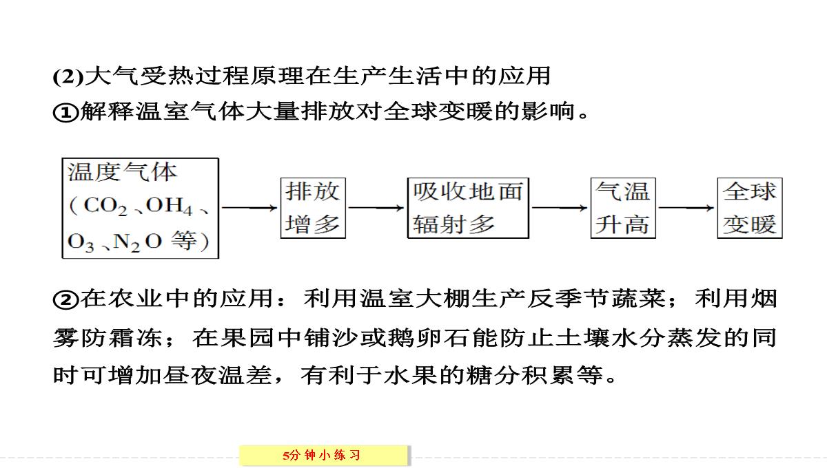 [政史地]【创新设计】2013-2014学年高中地理湘教版必修一2-3-1对流层大气的受热过程PPT模板_40