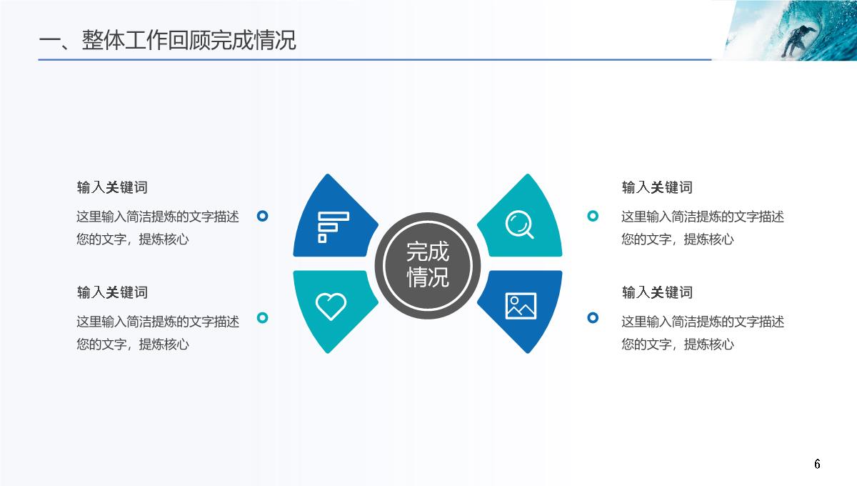 蓝色年中述职报告汇报ppt模板_06