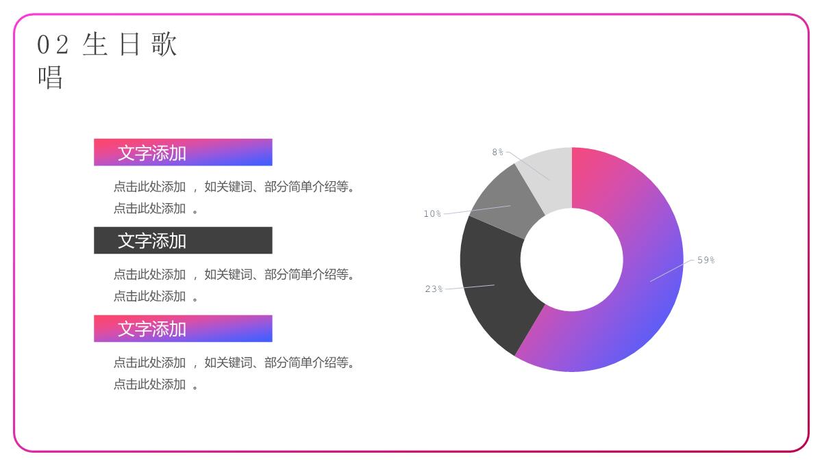 可爱粉色生日聚会策划活动介绍经典高端创意PPT模板_08