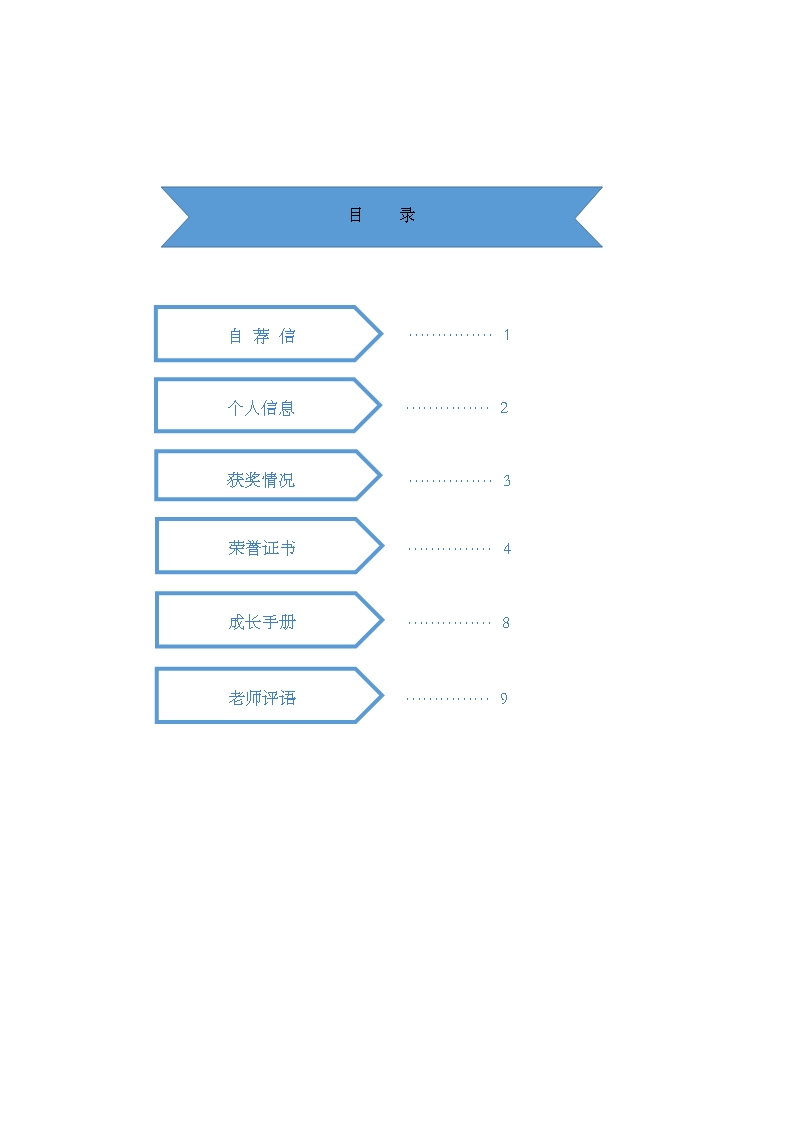 小升初简历Word模板_02