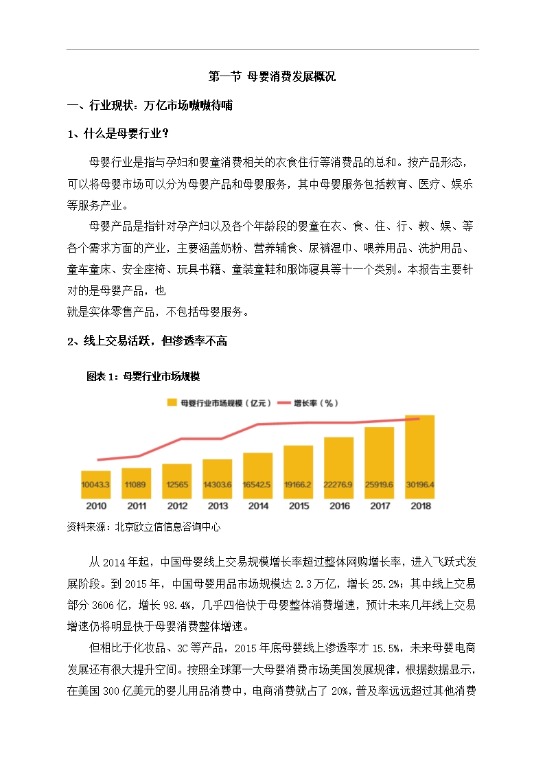 中国母婴行业市场调研分析报告Word模板_07