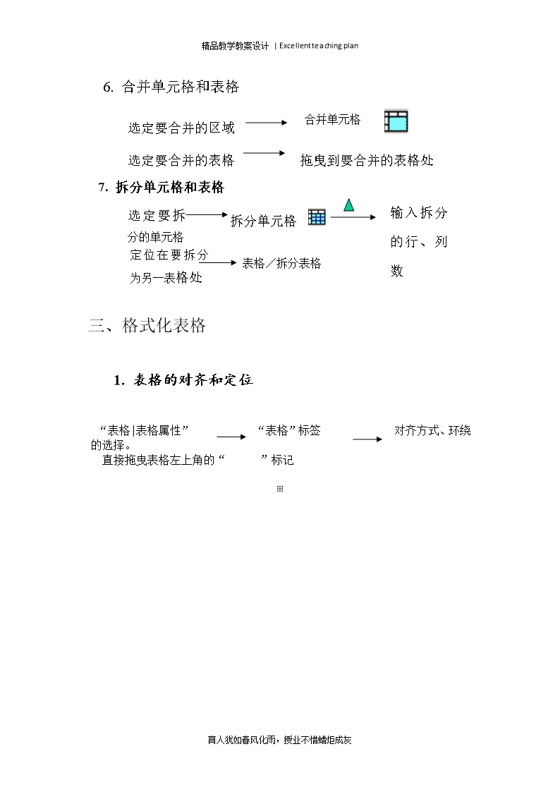 Word文档里插入表格教案新部编本Word模板_05