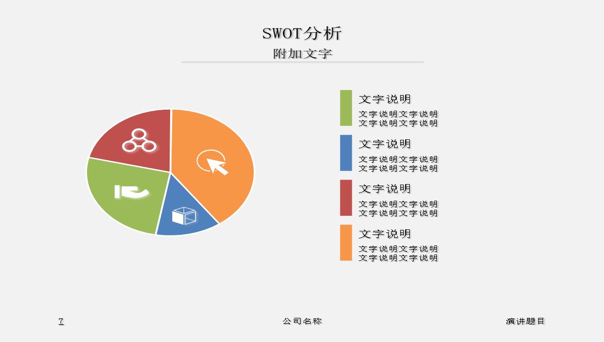 PPT图表—SWOT分析PPT模板_07