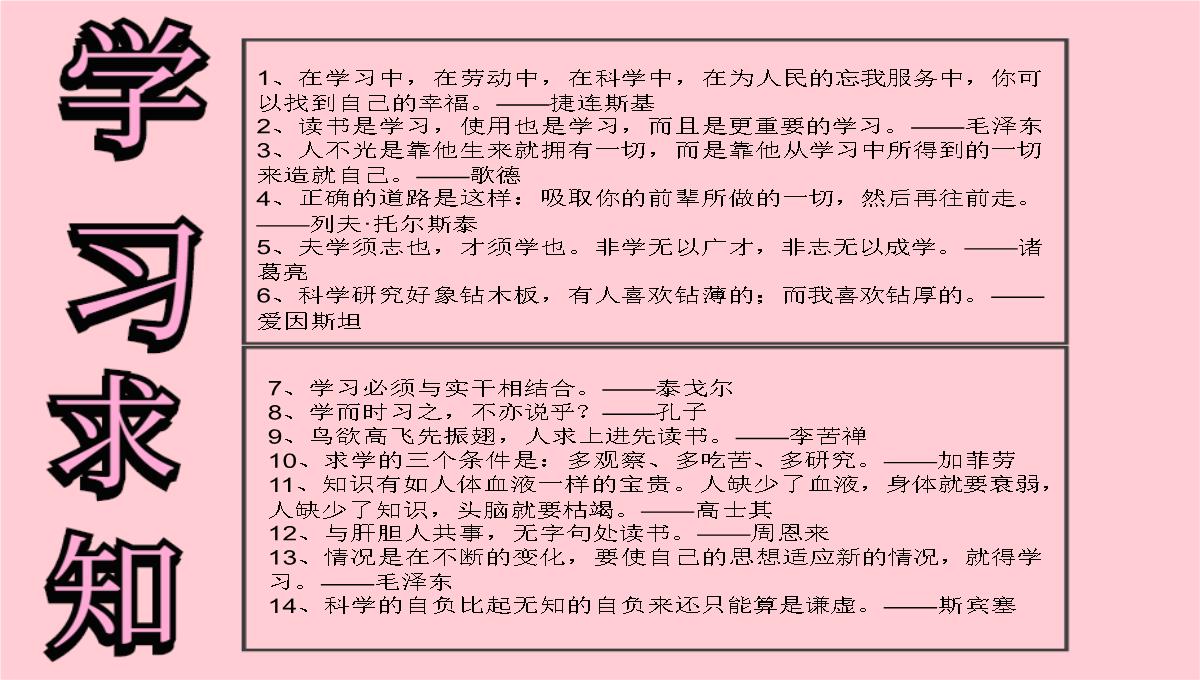 学习手抄报简单版PPT模板