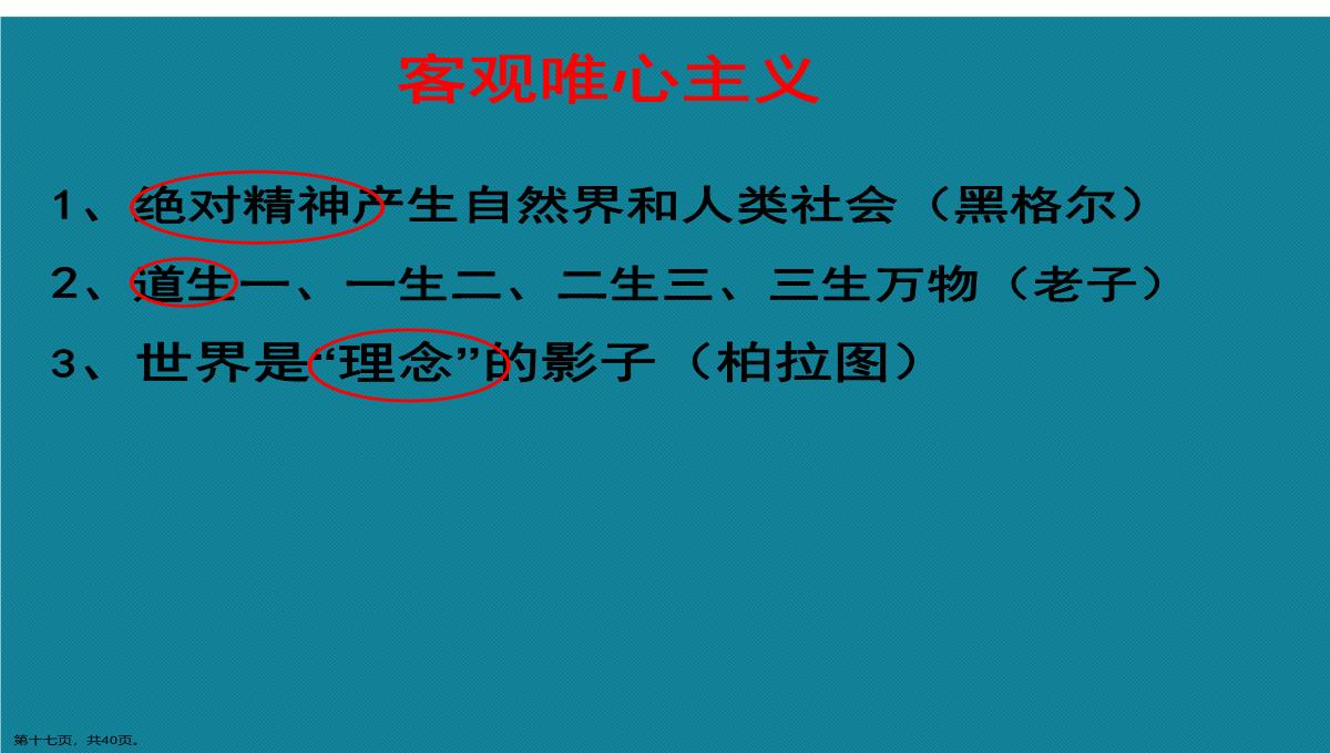 演示文稿高二政治必修四唯物主义与唯心主义课件PPT模板_17