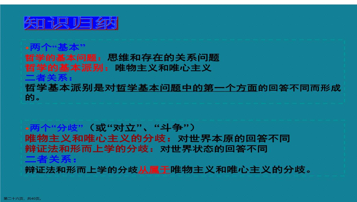 演示文稿高二政治必修四唯物主义与唯心主义课件PPT模板_26