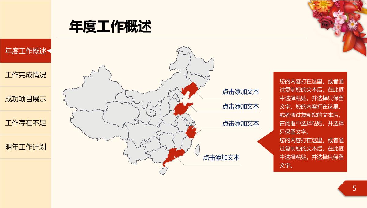 年度工作总结汇报PPT模板_05