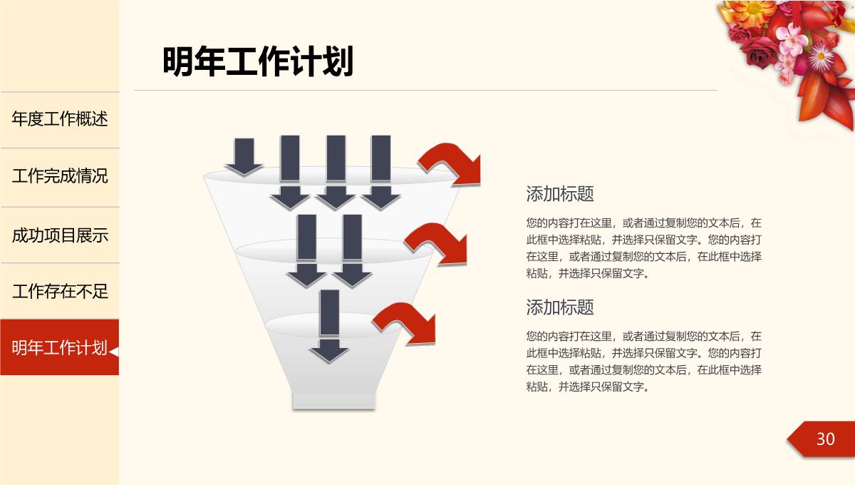 年度工作总结汇报PPT模板_30