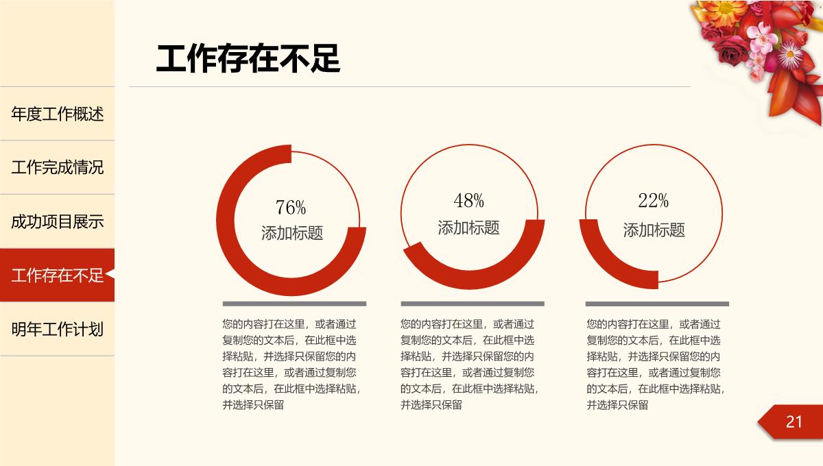 年度工作总结汇报PPT模板_21