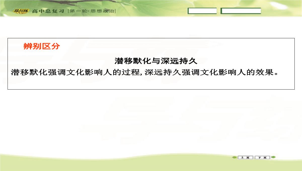 2016高三政治一轮复习课件：必修三-文化生活-第一单元-文化与生活-第二课-文化对人的影响PPT模板_06