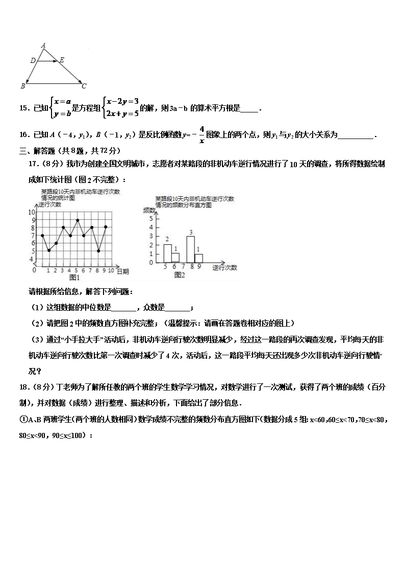 2022年湖北省孝感市应城市中考冲刺卷数学试题含解析Word模板_03