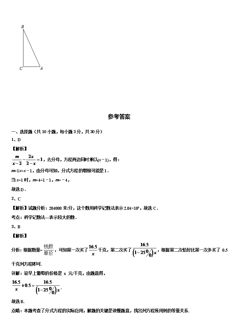 2022年湖北省孝感市应城市中考冲刺卷数学试题含解析Word模板_07