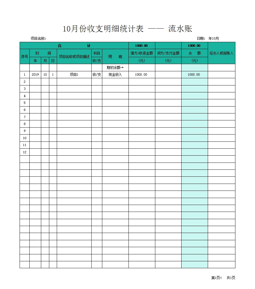 财务自动记账管理系统Excel模板_12