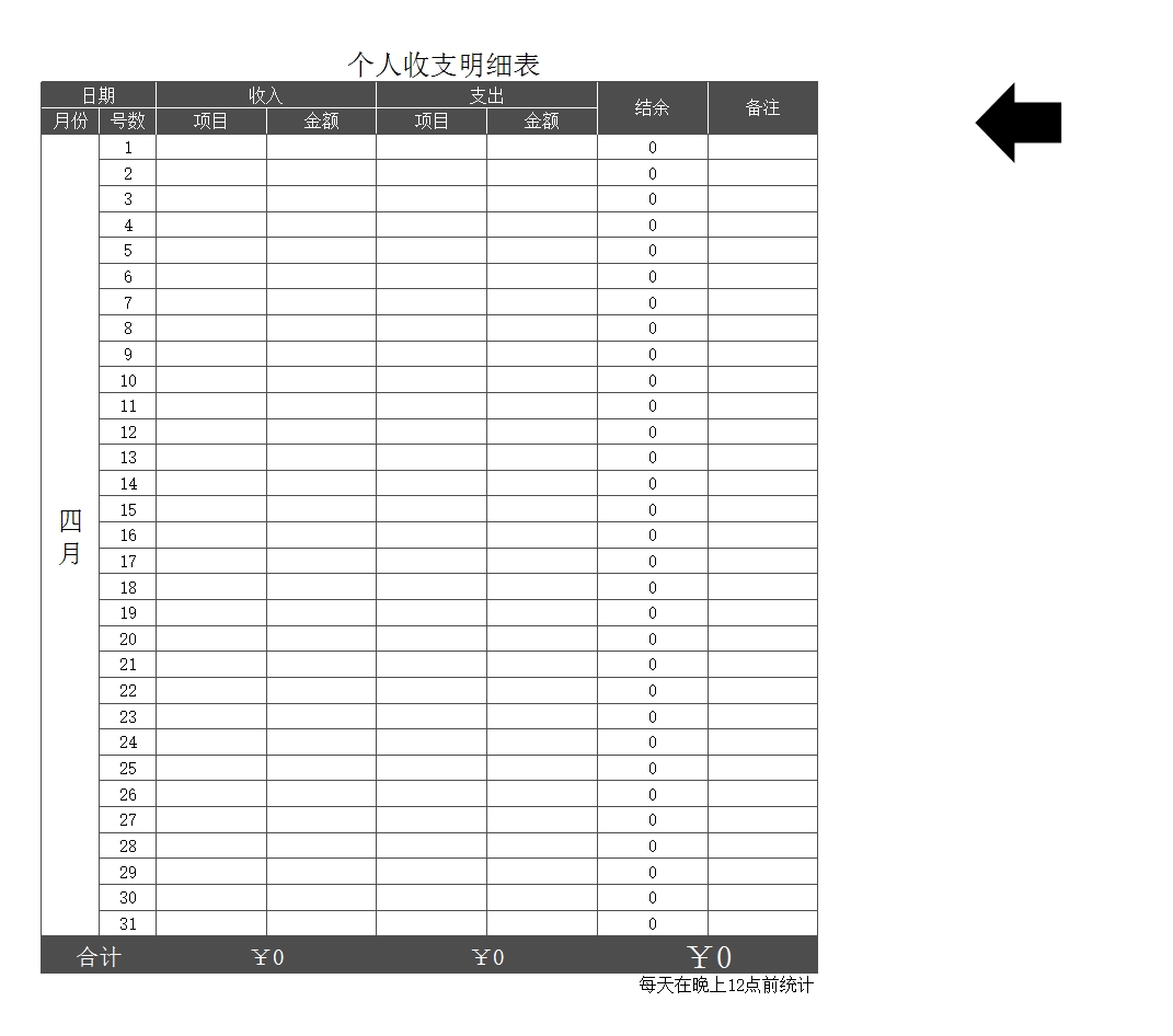 财务记账管理系统(简单实用)Excel模板_05