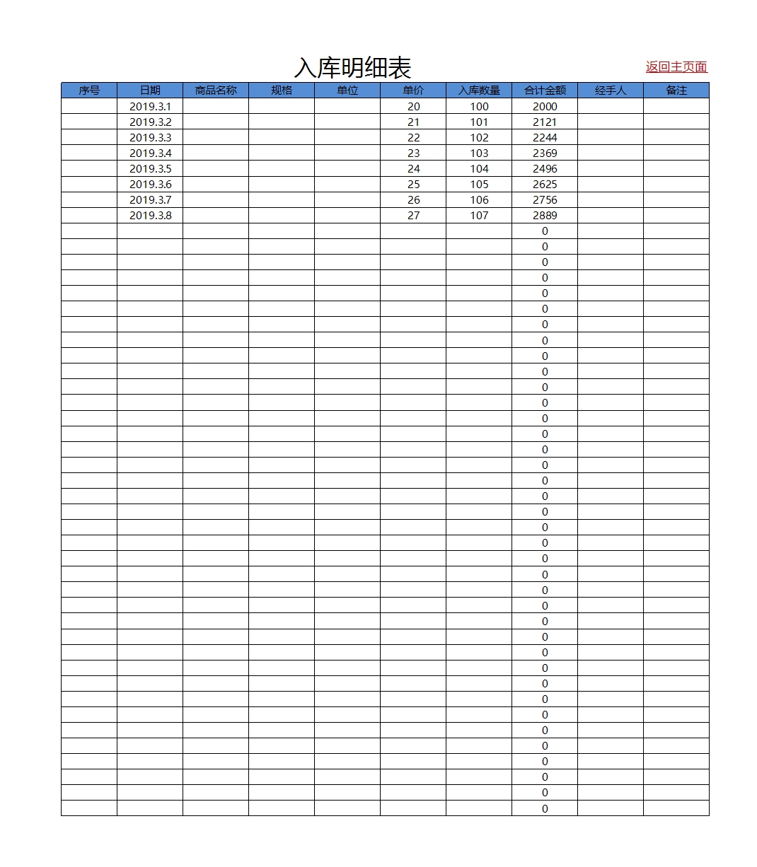 仓储管理进销存管理系统Excel模板自动化自带格式_04