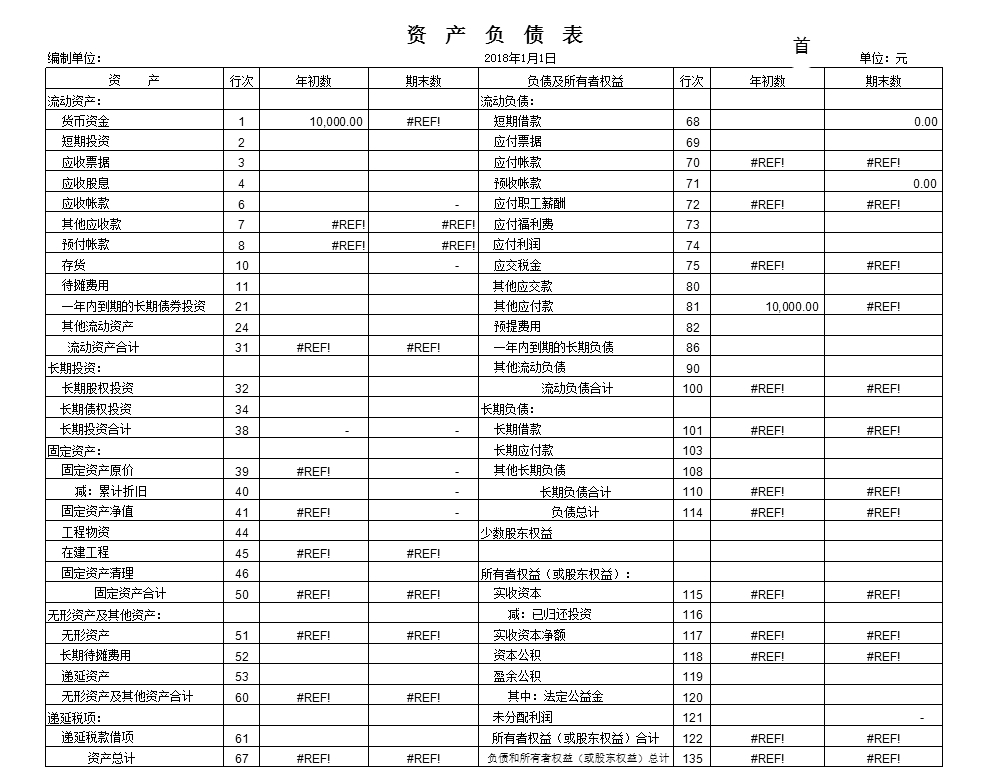 财务记账系统-详细版(适用中小企业)Excel模板_03