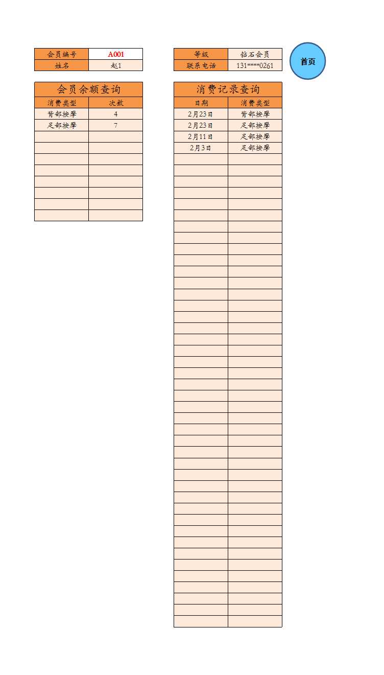会员消费管理系统Excel模板_05