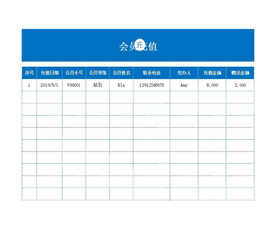 会员管理系统Excel模板_03