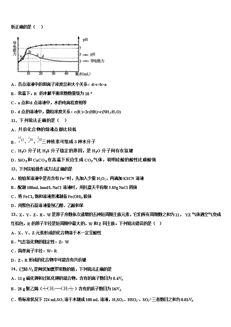 2022年湖北省2022年湖北大学附属中学高三第四次模拟考试化学试卷含解析Word模板_03