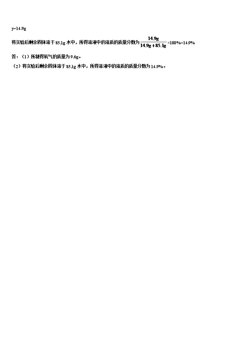 2022年湖北省武汉市武汉外校中考二模化学试题含解析Word模板_12