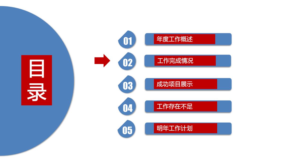 2023红色风格通用工作总结报告PPT模板_1_09