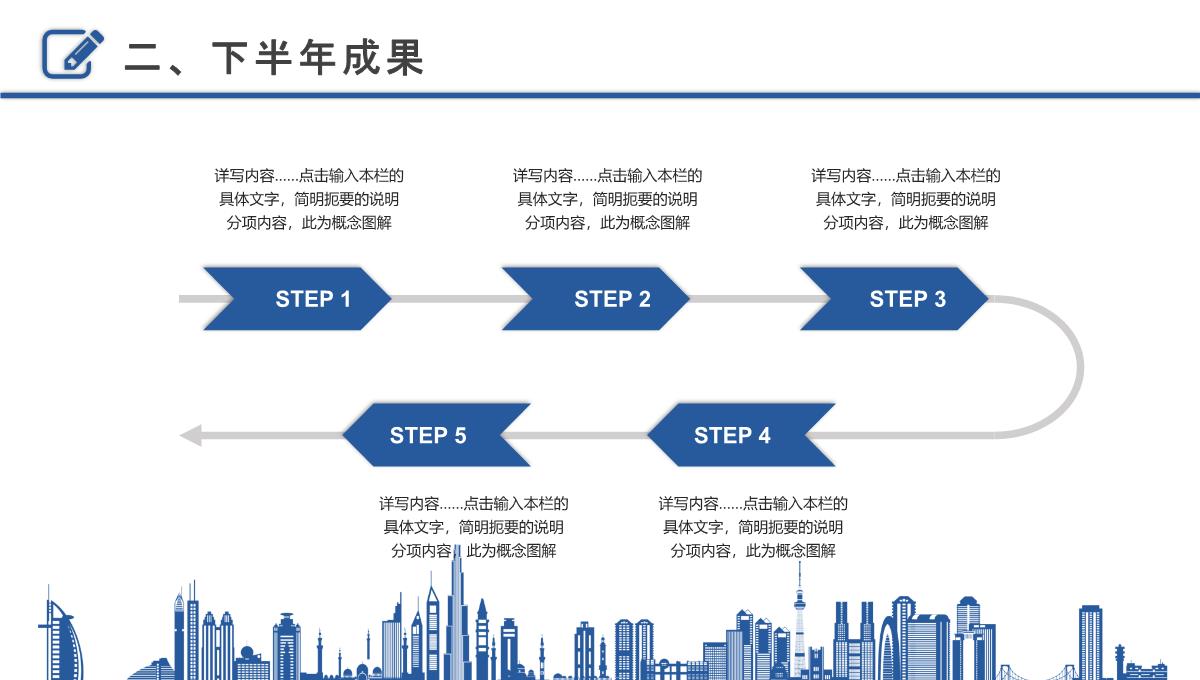 大气上半年总结暨下半年工作计划PPT模板_1_13