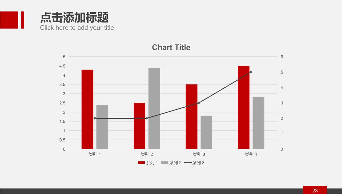 红色简洁可视化图表数据分析终结汇报PPT模板_23