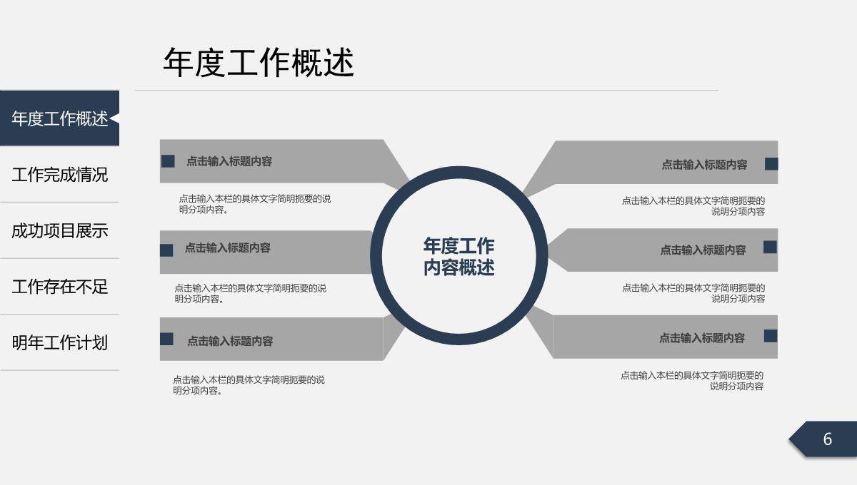 2023商务稳重工作总结PPT模板_06