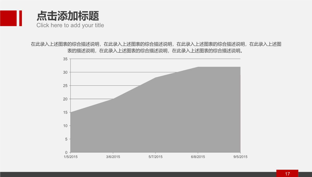 红色简洁可视化图表数据分析终结汇报PPT模板_17