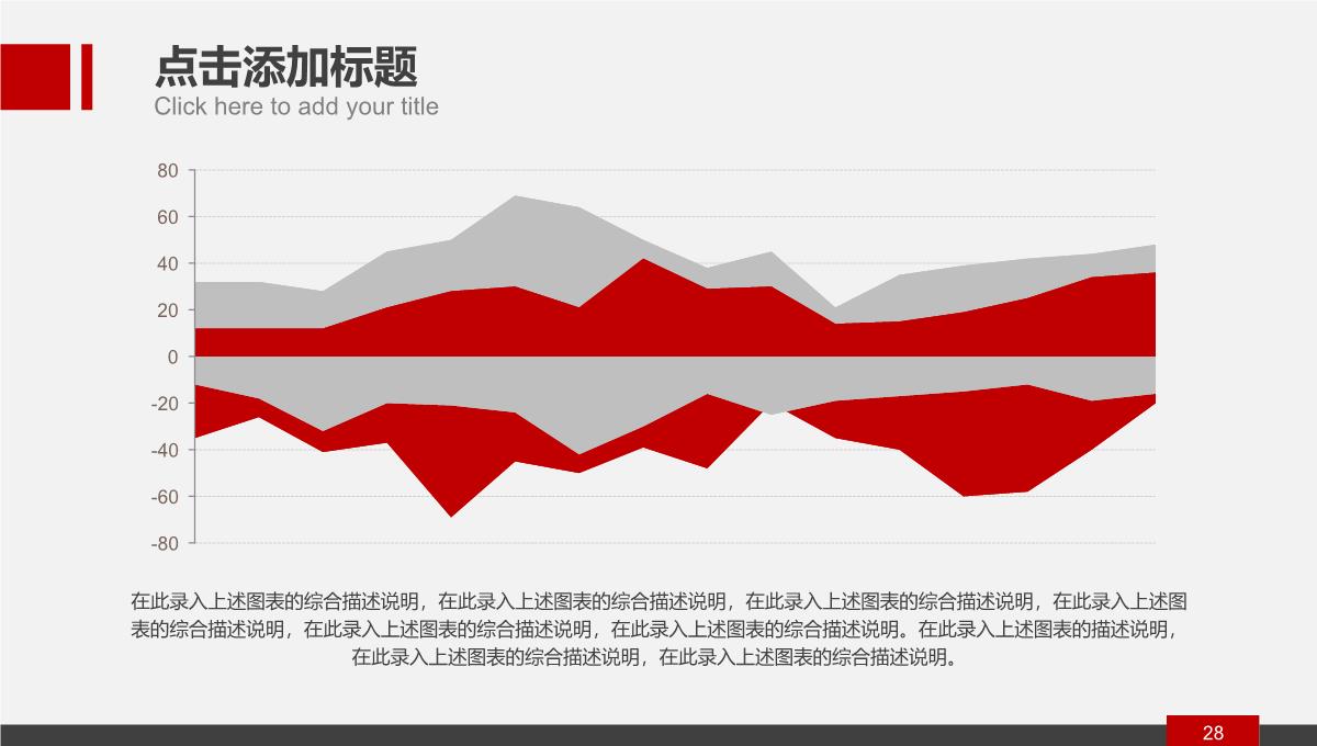 红色简洁可视化图表数据分析终结汇报PPT模板_28