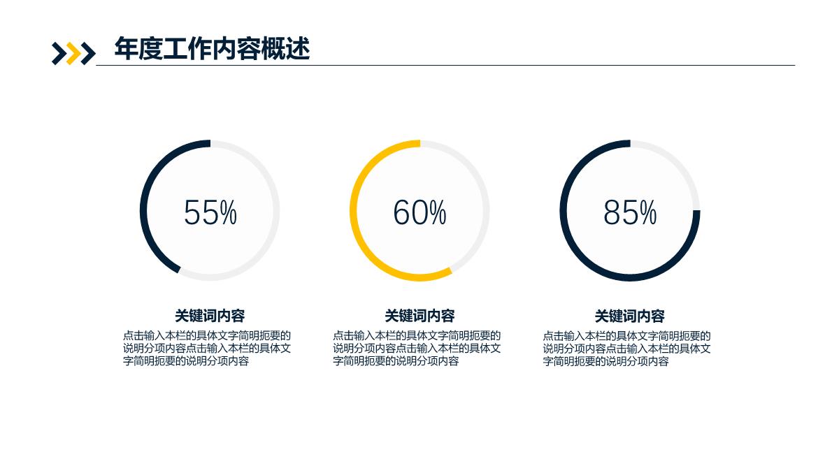 蓝黄拼色创意个人年终总结工作述职报告PPT模板_07