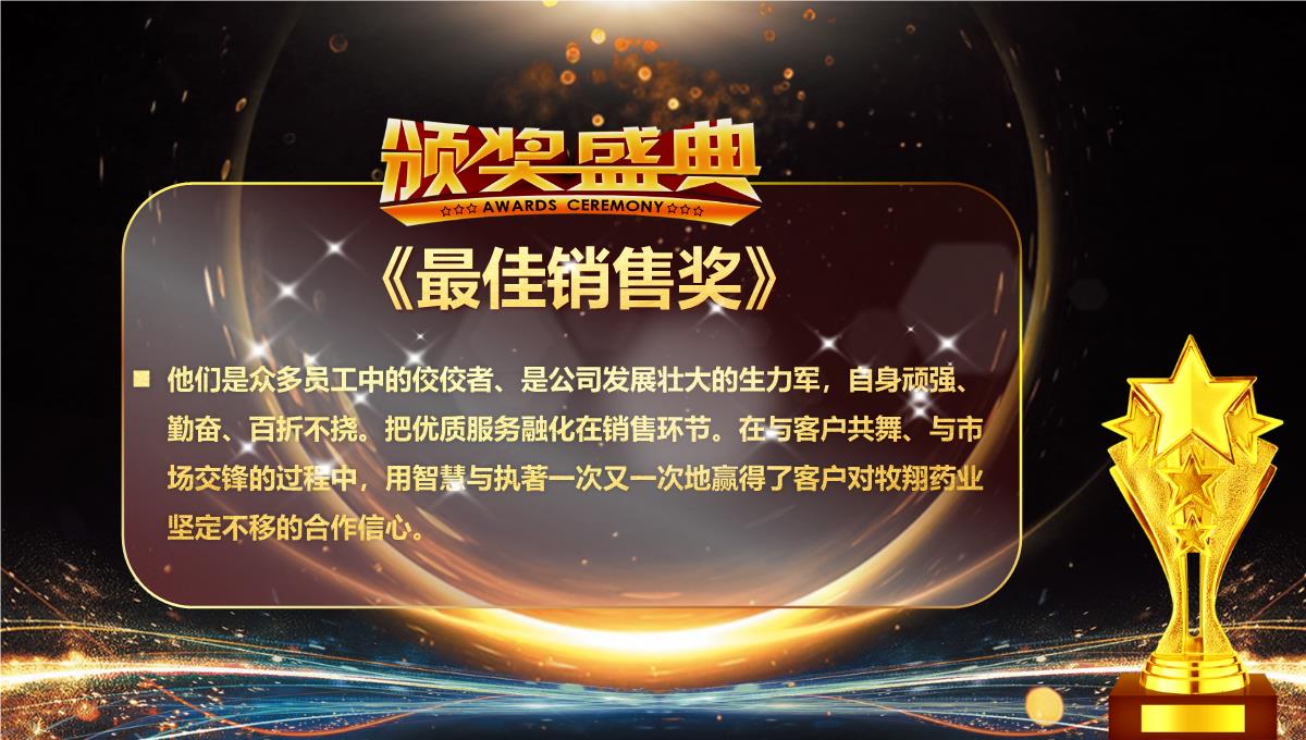 携手共进赢战未来2023大气黑金企业年终晚会暨员工颁奖典礼PPT模板_1_27