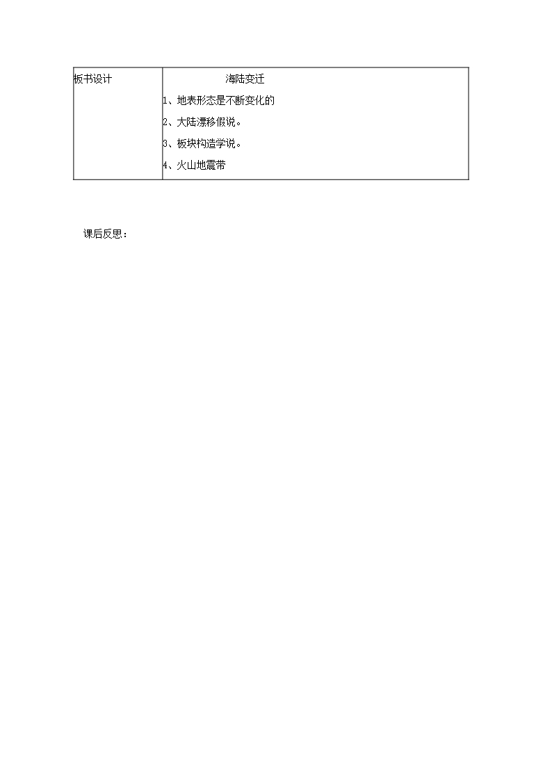 2015学年七年级地理上册-2.4-海陆变迁教案-湘教版.docWord模板_04