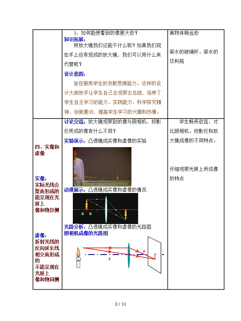 人教版物理八上第2节《生活中的透镜》教案Word模板_08