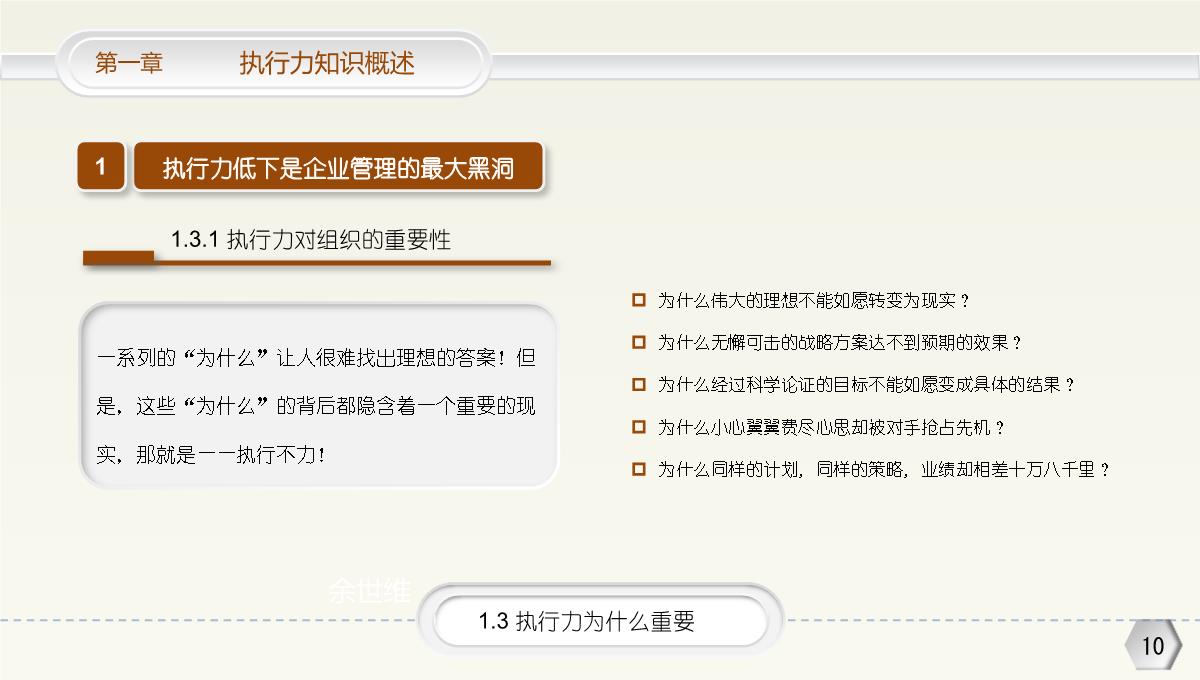 微粒体企业培训教材  执行力培训PPT模板_10