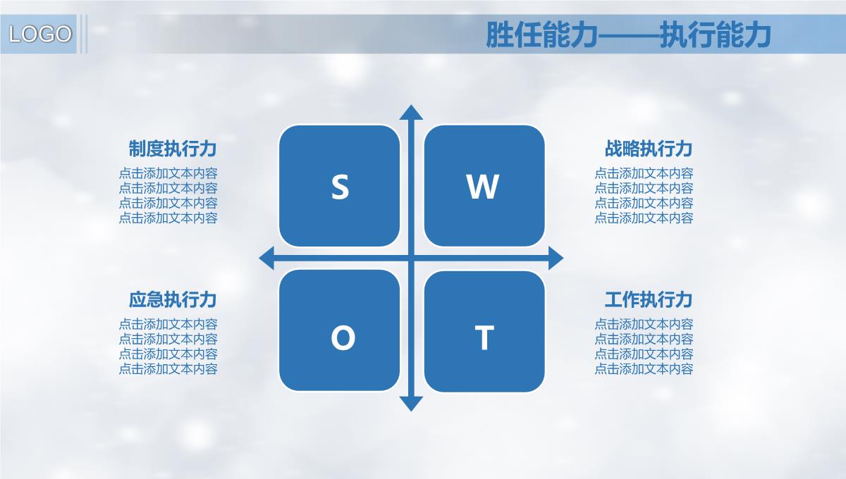 蓝色商务岗位竞聘PPT模板_18